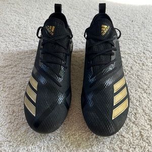 Adidas Adizero black cleats; size 9 men’s